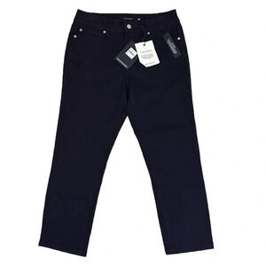 TAHARI Hannah Mid-rise Black Women’s Capri Size 8/29 NWT